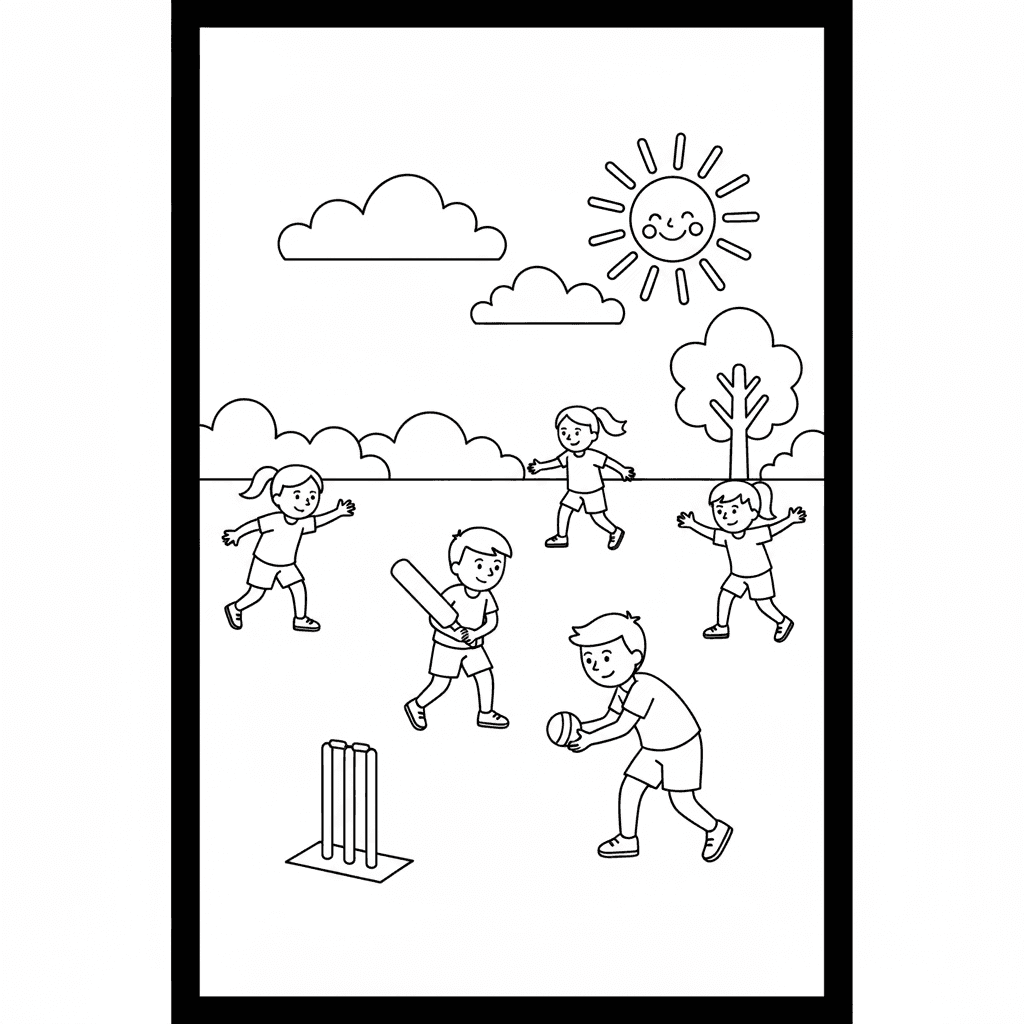 Kids Cricket time