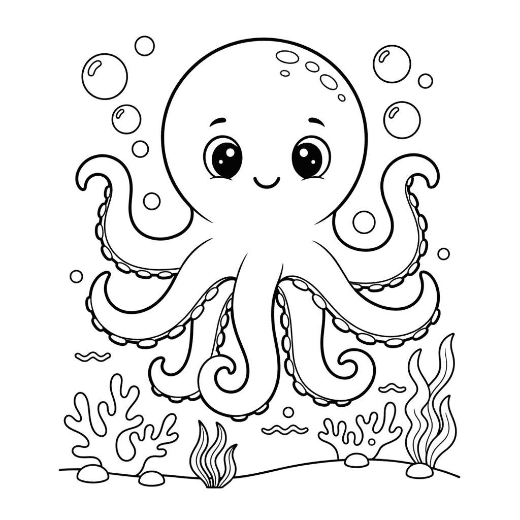 A playful octopus
